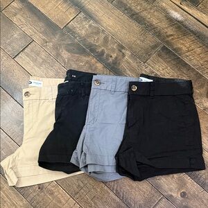 Old Navy Women's Cargo Shorts - Black, Gray, Tan